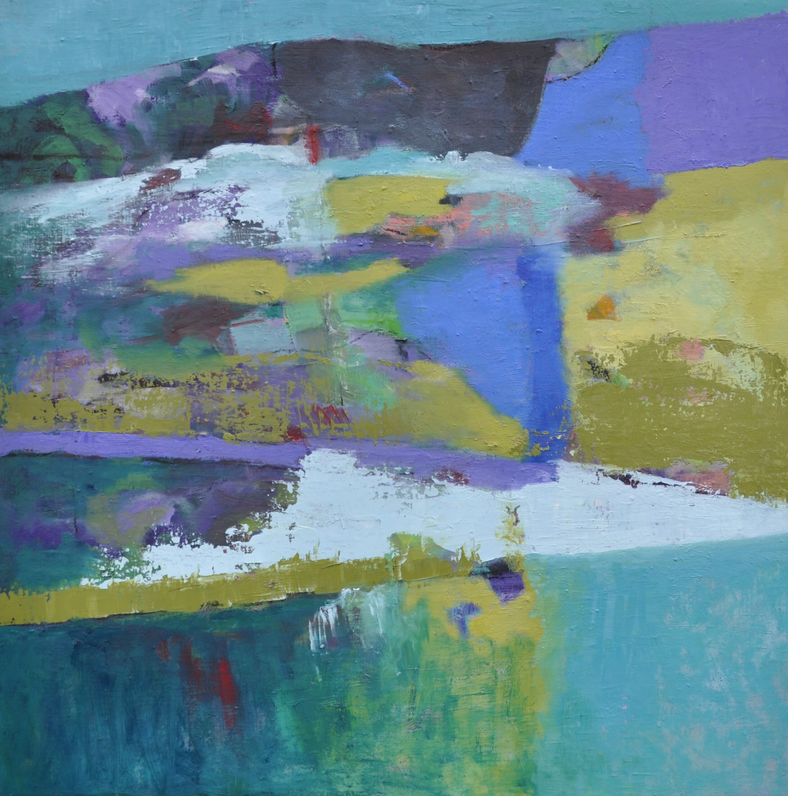 Vattenvägar 8 73x73cm Anika Lasmane Vattenvägar 8 73x73cm Anika Lasmane